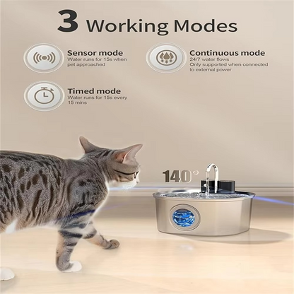 Easy Fill Smart Pet Water Dispenser with USB Charger