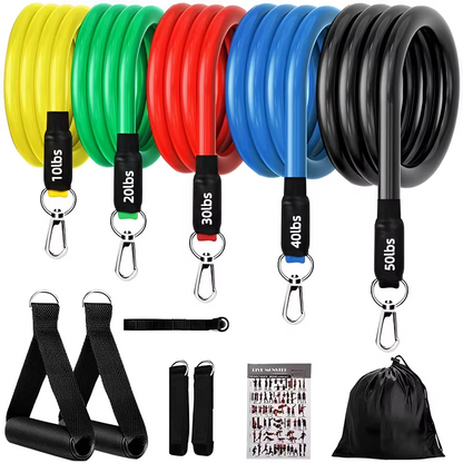 Premium Home Workout Resistance Band Kit with Handles