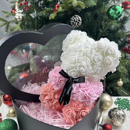 Lovely Rose Teddy Bear Figure in Gift Box