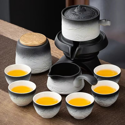 Elegant Ceramic Chinese Tea Set for Home Decor