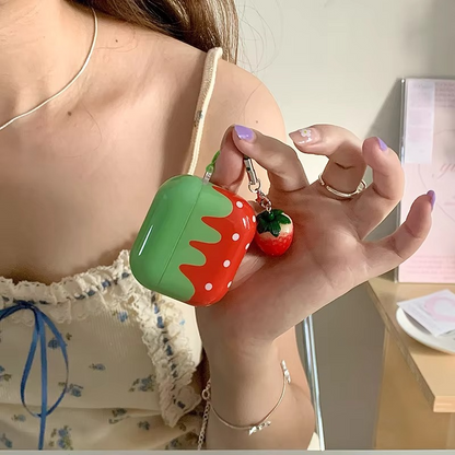 Fun Fruit AirPods Case with Soft Cover and Charm