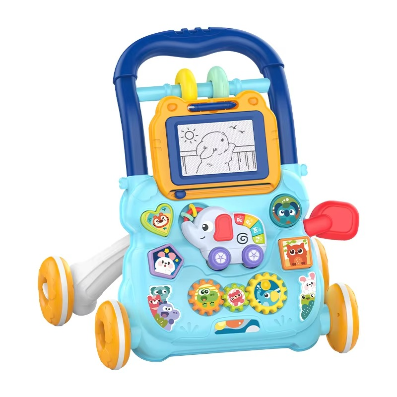 Interactive Baby Walker with Music and Play Table for Toddlers