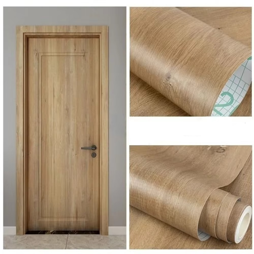 Easy Peel Wood Pattern Wall Paper Roll