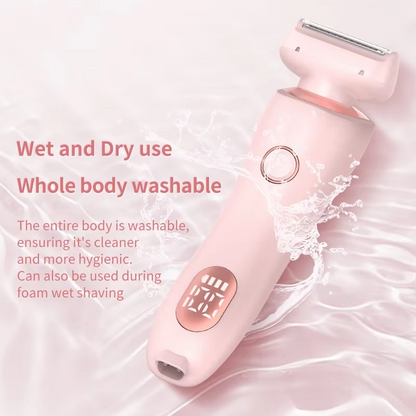 Portable Women's Rechargeable Shaver and Trimmer Set
