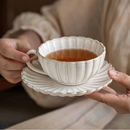 Delicate Floral China Tea Cup and Saucer Set