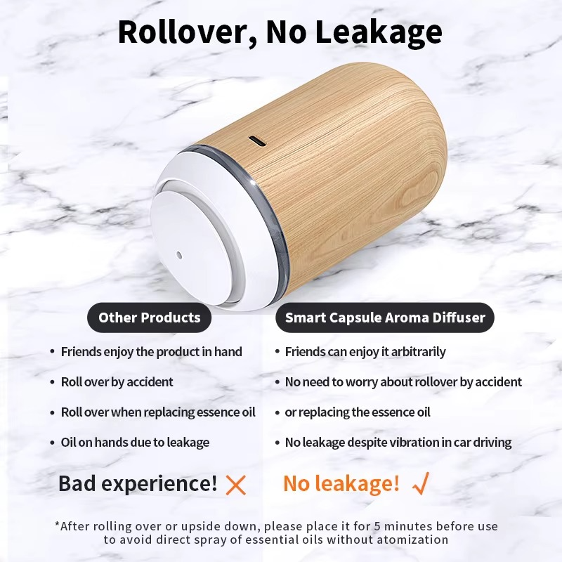 Compact Car Air Freshener USB Essential Oil Diffuser