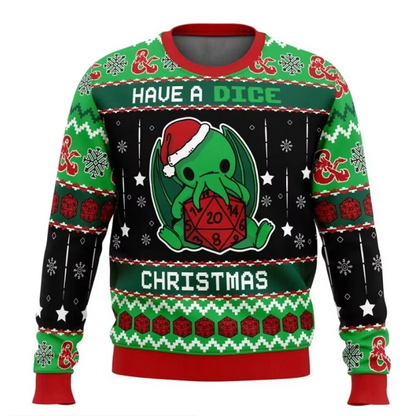 Funny Holiday Graphic Sweater for Men