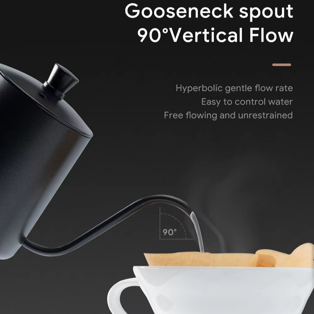 Fast Stainless Steel Coffee Maker Kettle for Home Use