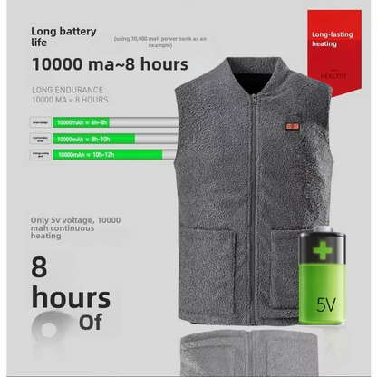 Warm Electric Heated Vest with Thermal Control