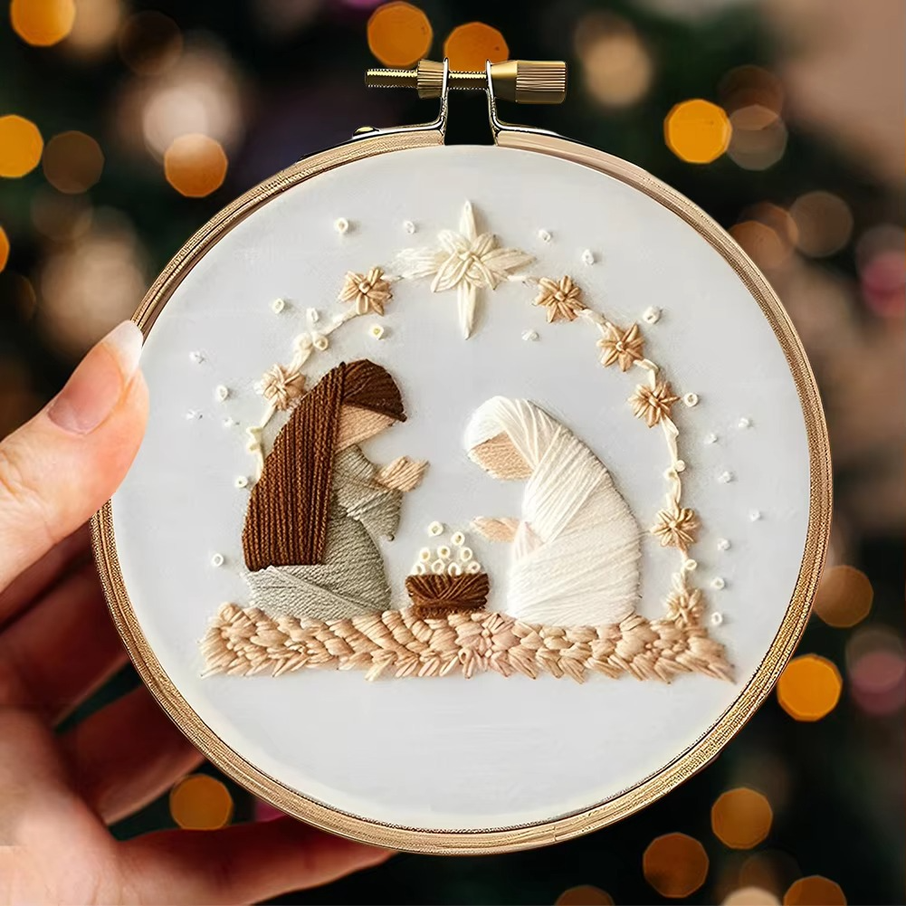 Easy Christmas Cross Stitch Kit for Beginners