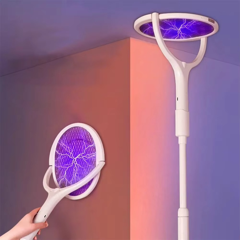 Portable LED Bug Zapper Lamp and Racket