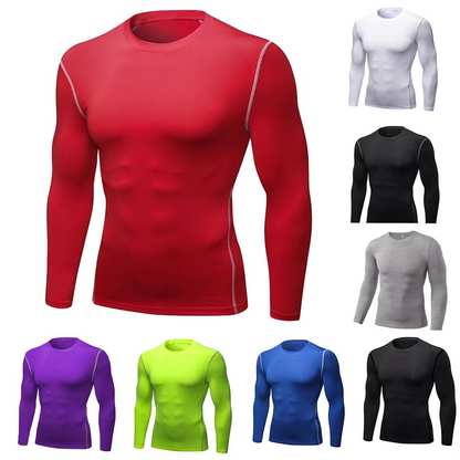 Men's Fit Moisture Wicking Sports Baselayer Top