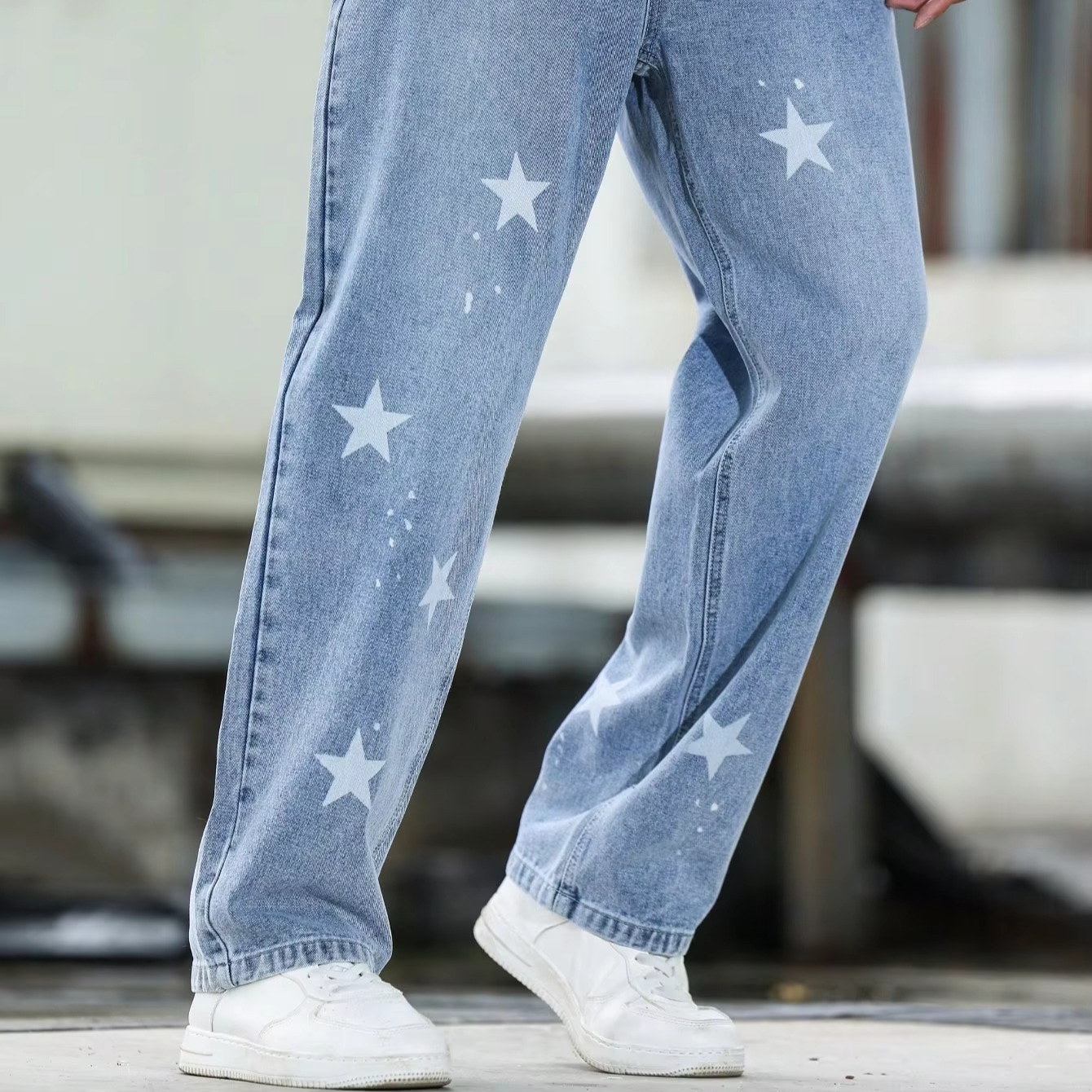 Comfortable Fit Relaxed Blue Jeans Pants