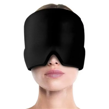 Relaxing Cold Hot Head Ice Wrap with Eye Mask - Hehif