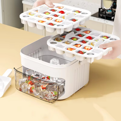 Big 50-Cube Ice Tray with Simple Release Lid