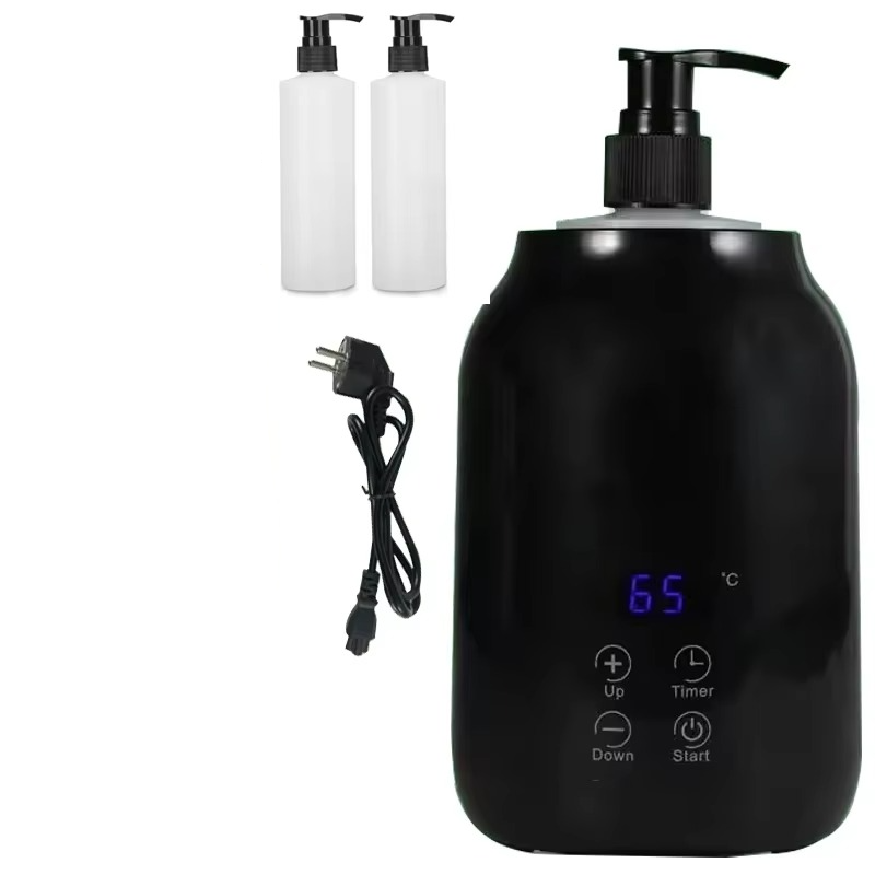Heated Massage Oil and Lotion Dispenser with LED Screen