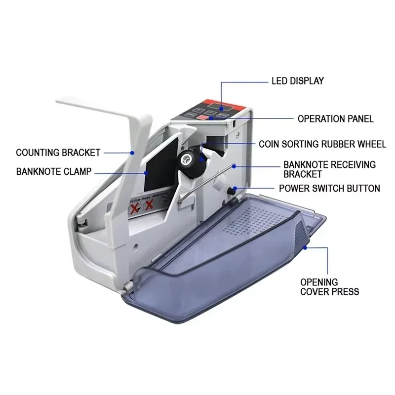 Compact Digital Bill Counter with LED Screen