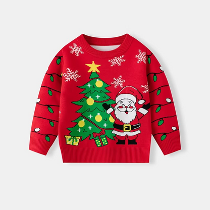 Soft Boy's Winter Sweater, Fun Long Sleeve Pullover