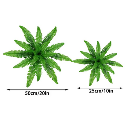 Realistic Artificial Boston Fern for Home and Garden Decor