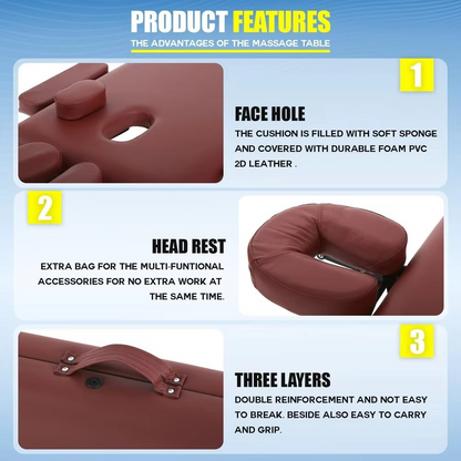 Compact Lightweight Massage Bed with Storage Bag