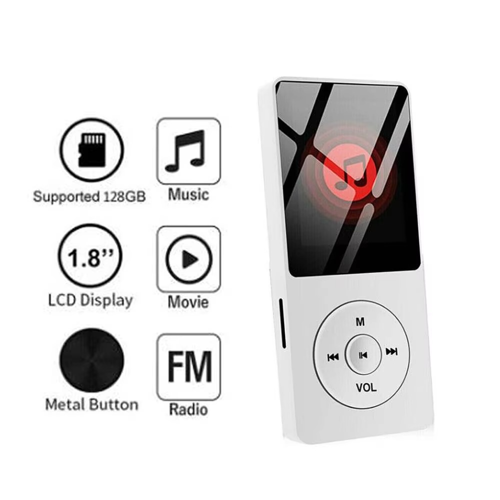 Compact Portable Music Player with 1.8 Screen