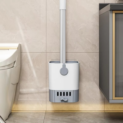 Adjustable Toilet Brush with Compact Holder