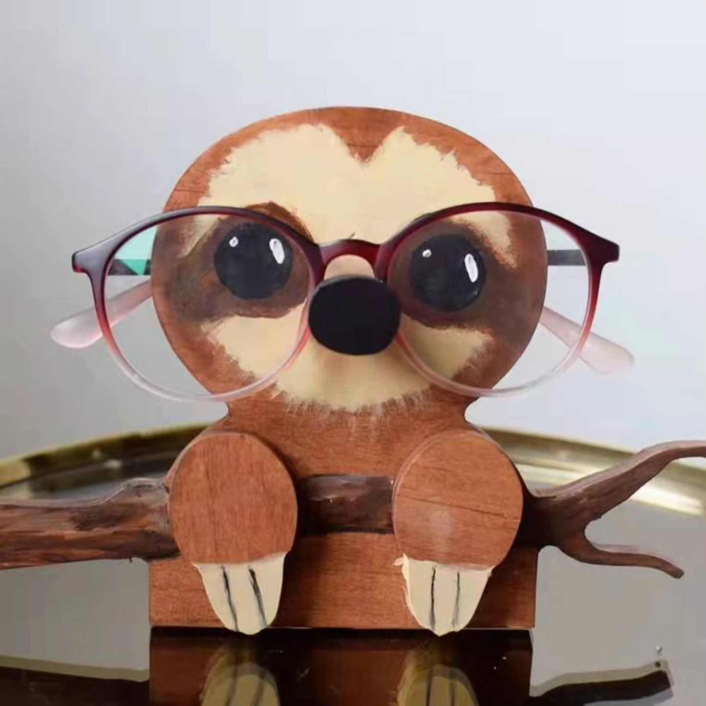 Cute Pet Wooden Eyeglass Holder - Hehif