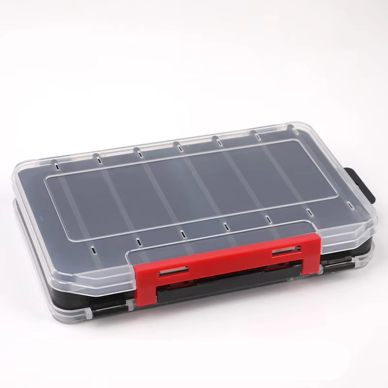 Compact Dual Layer Fishing Tackle Box with Clear View