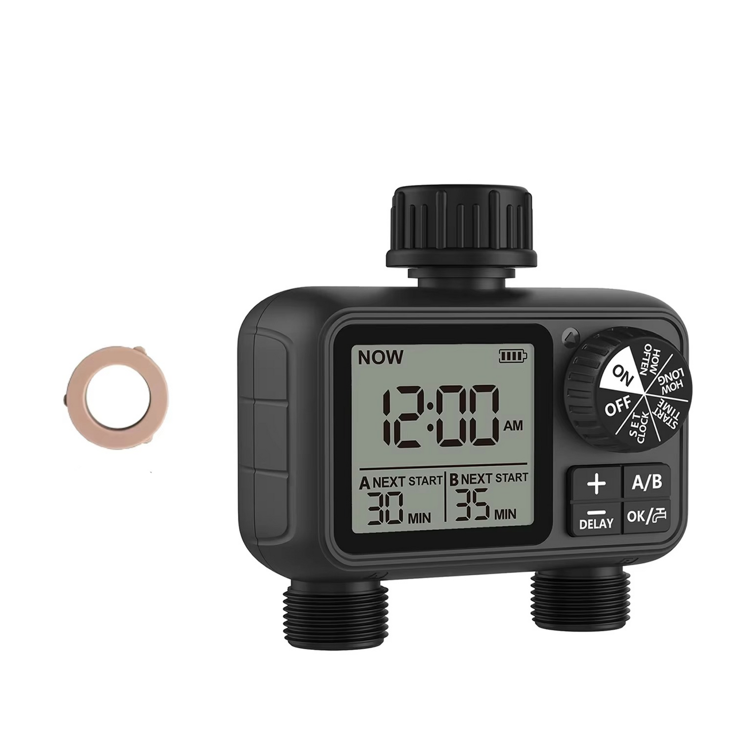 Smart 2-Outlet Water Timer with Automatic Sprinkler Control