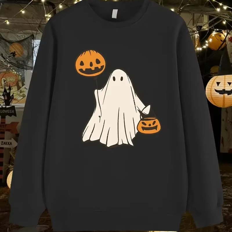 Spooky Halloween Graphic Pullover Hoodie