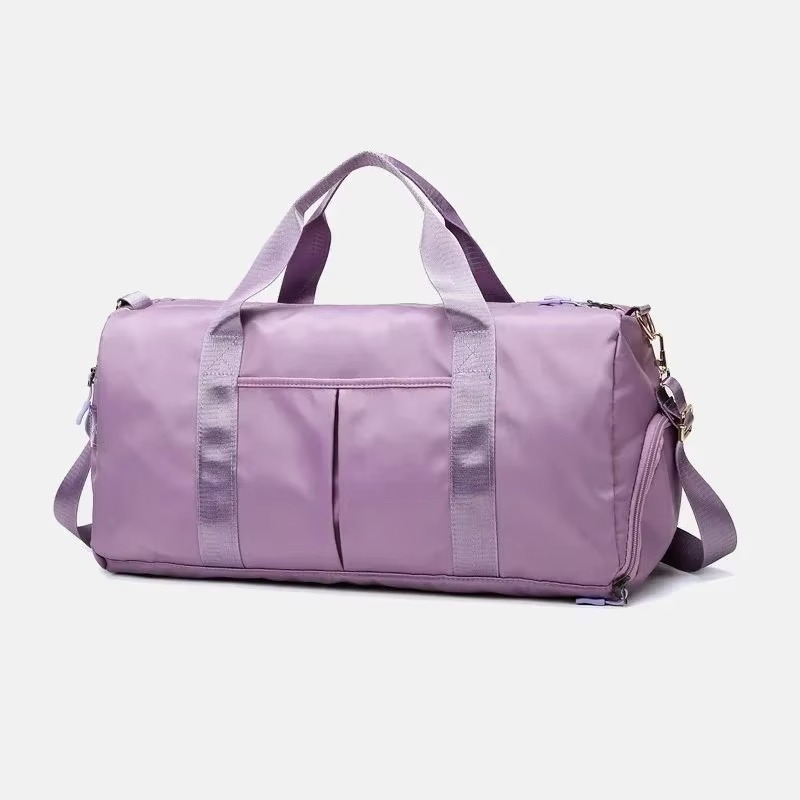 Durable Athletic Duffel Bag with Shoe Pocket and Travel Compartments