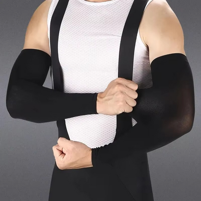 Cooling Sunblock Athletic Arm Sleeves for Men Women