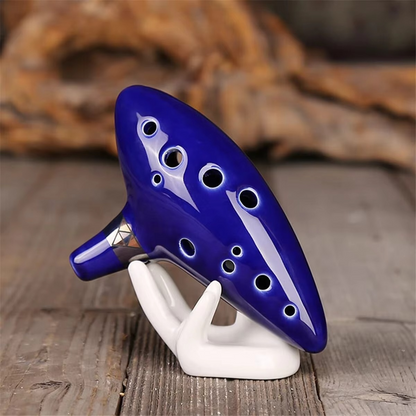 Ceramic Concert Ocarina Set with Music Book and Case