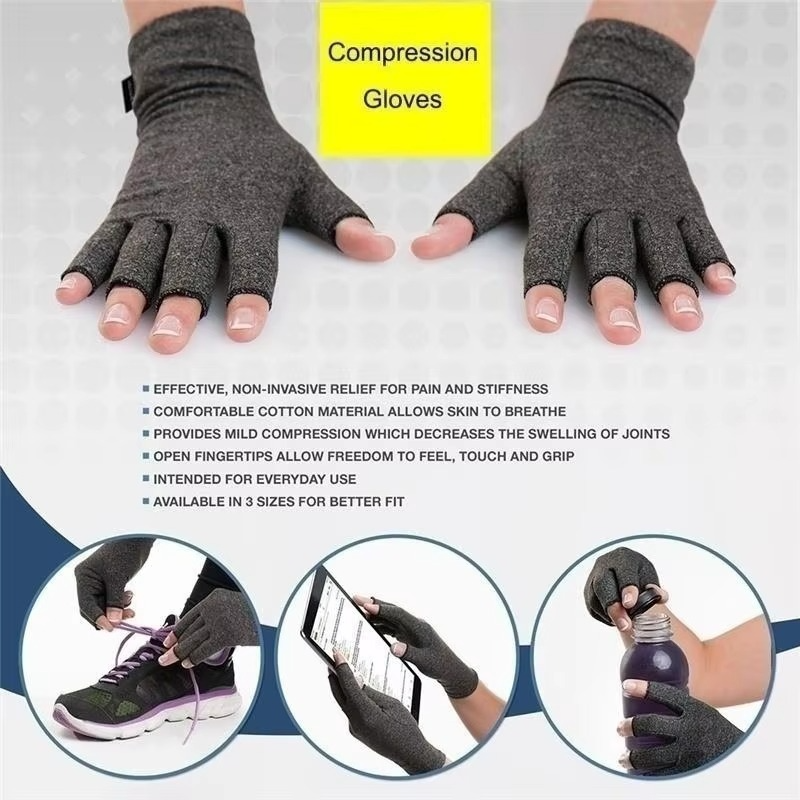 Supportive Fit Arthritis Gloves for Hand and Wrist Pain Relief
