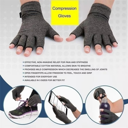 Supportive Fit Arthritis Gloves for Hand and Wrist Pain Relief