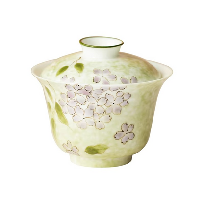 Decorative Floral Ceramic Tea Infuser with Lid - Hehif