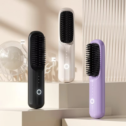Fast Charging Ionic Hair Straightener – Ceramic Flat Iron Comb