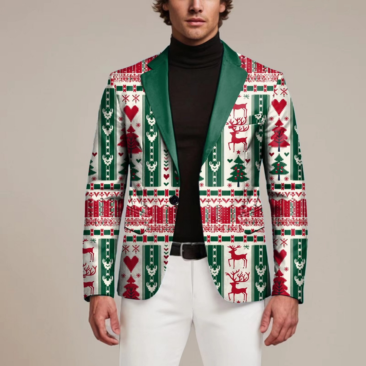 Men's Classic Holiday Blazer Jacket