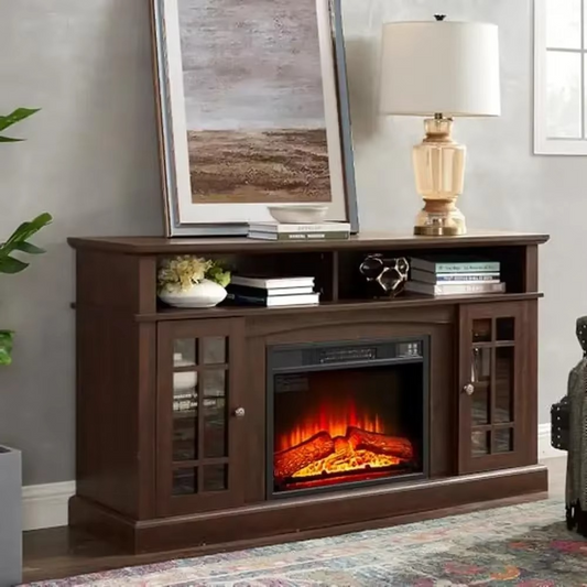 Cozy Infrared Electric Fireplace TV Console for 70 TVs - Hehif