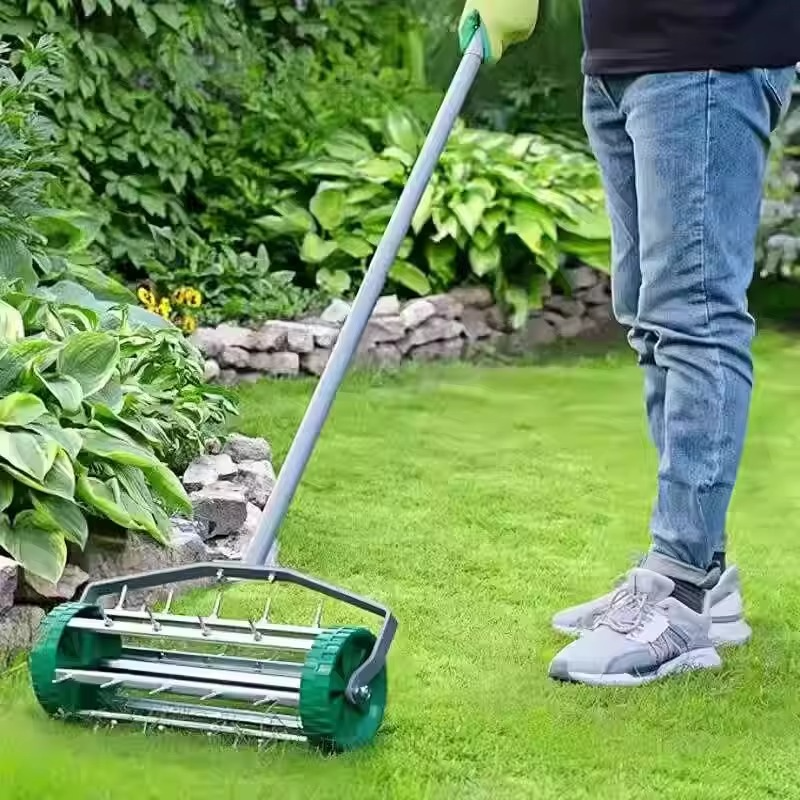 Manual Lawn Aerator Tool for Grass Care