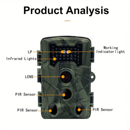 Wildlife Night Vision Camera 36MP 1080P HD