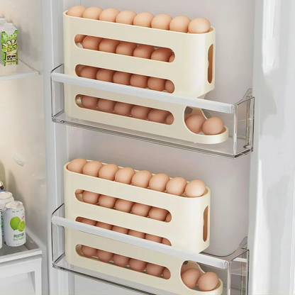 Compact Egg Holder Rolling Cart