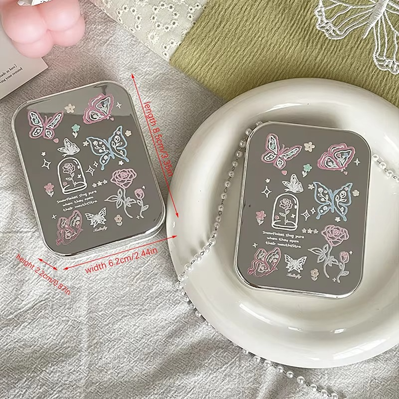Compact Travel Contact Lens Case, 2 Pack Mini Storage Container