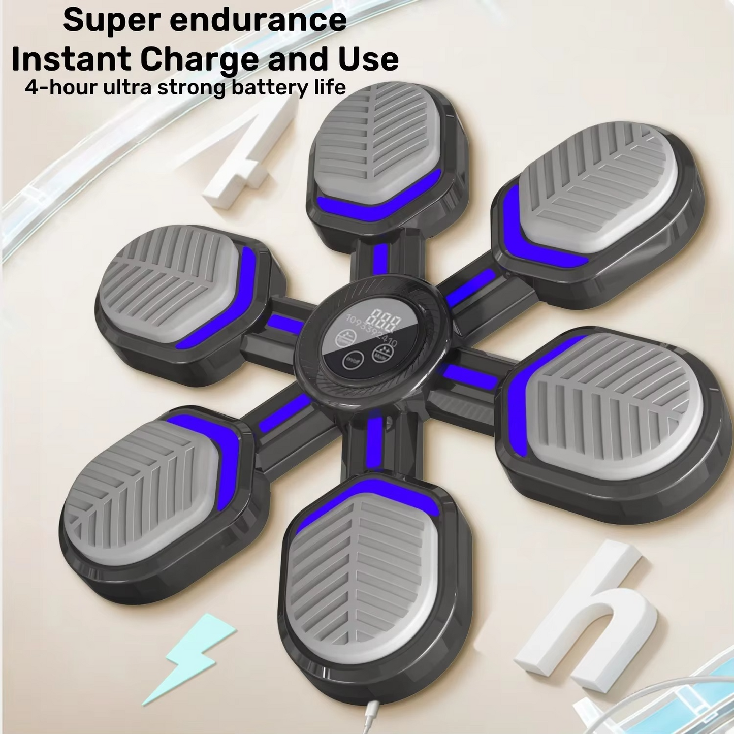 Interactive Boxing Pad with LED Screen and Bluetooth Connectivity