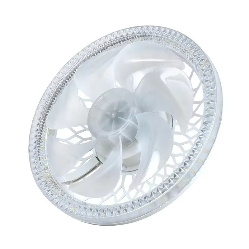 Smart Remote Control Ceiling Fan with Dimmable Light - Hehif