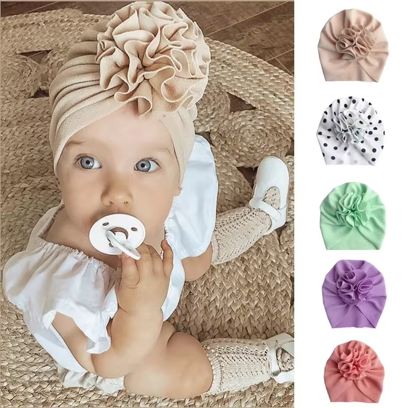 Cute Floral Baby Headband Hat - Hehif