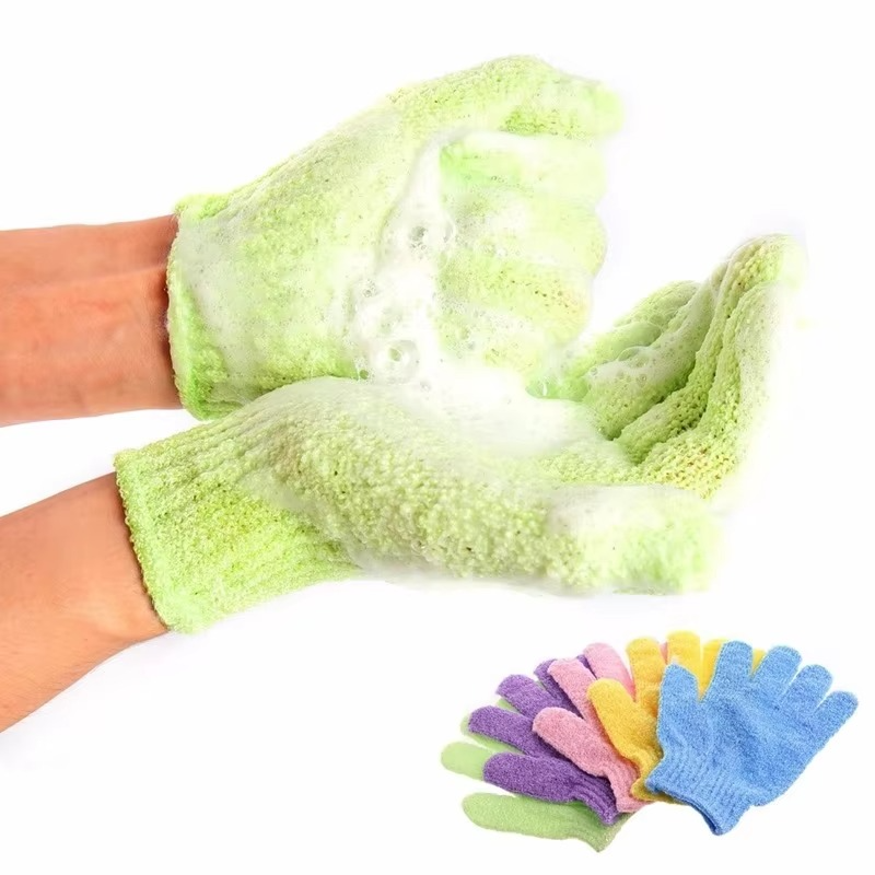 Soft Exfoliating Bath Gloves for Gentle Skin Care