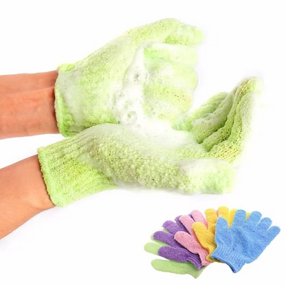 Soft Exfoliating Bath Gloves for Gentle Skin Care