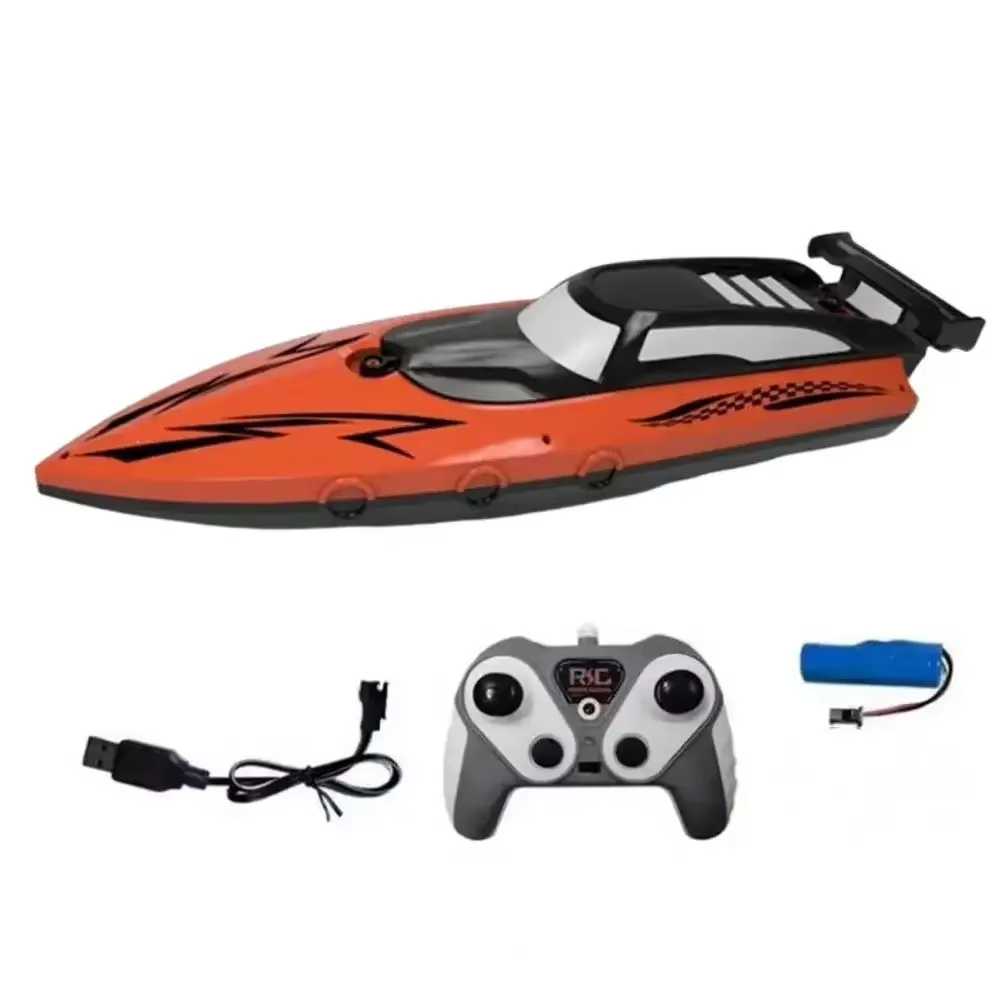Fun Kids RC Speedboat with LED Lights and Remote