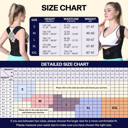Comfortable Posture Corrector Back Strap for Men Women